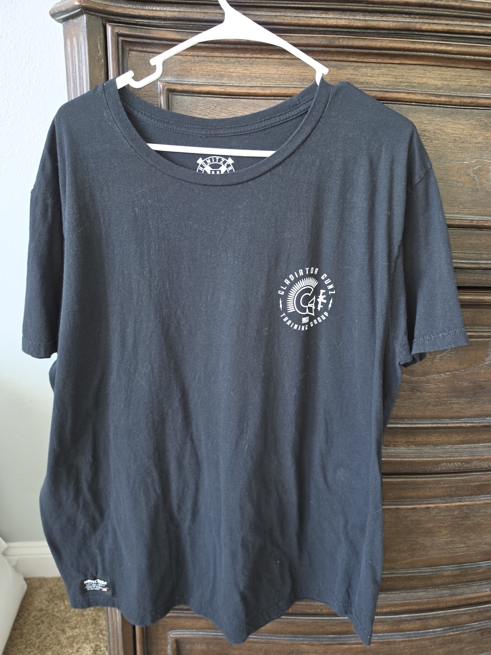 Men's Howitzer Black Crew Neck T‑Shirt